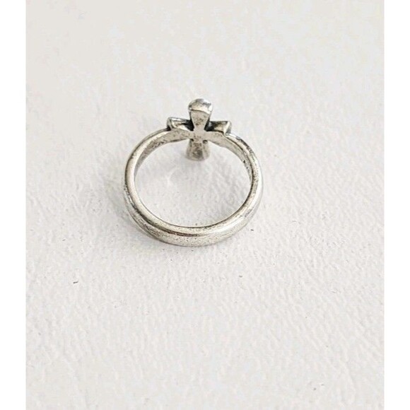 James Avery Retired 925 Sterling Silver St.Teresa Cross Ring Size 3.75 - Picture 3 of 7